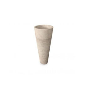 Lavabo Pedestal modelo Java de Bathco color beige 2