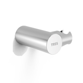 Soporte orientable para ducha de mano de  Tres color cromado