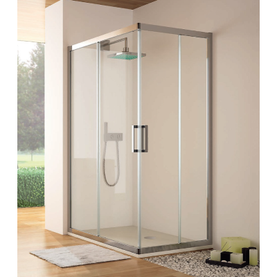 Mampara serie 300 angular cristal transparente